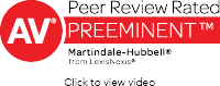 AV Preeminent Peer Review Rated